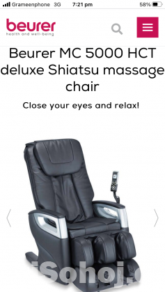 Beurer massage chair